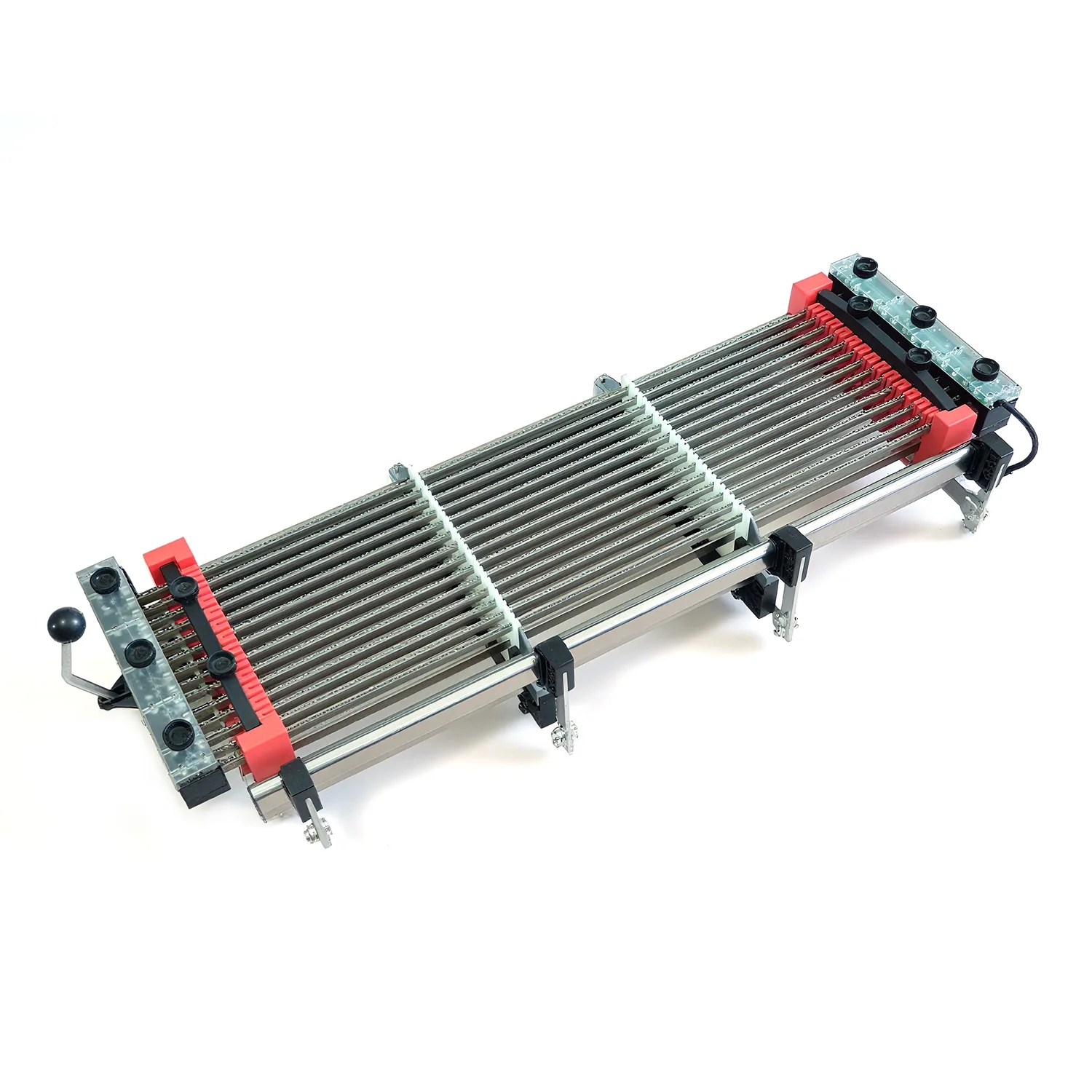 Каковы характеристики 14-рядной светодиодной остановки движения Warp Stop Motion для шелкового ткацкого станка?